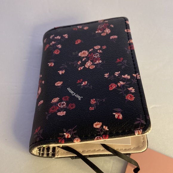 Juicy couture Rose black pretty bow flap card case wallet NWT - Picture 3 of 6